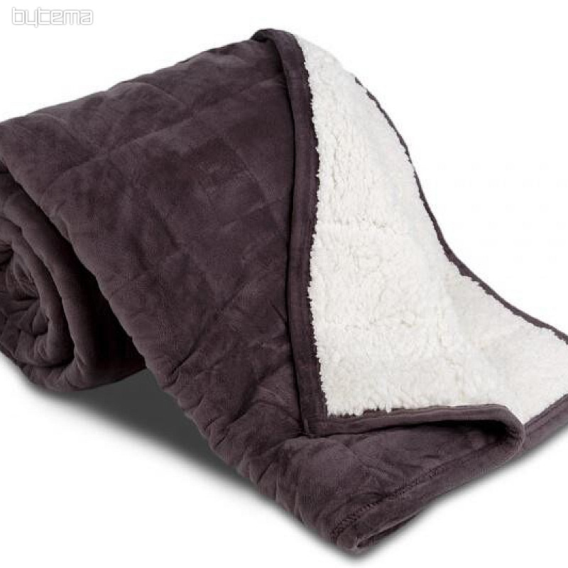 Deka od mikrofibre EXTRA SOFT ovčji bod ANTRACIT