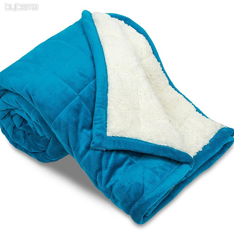Deka od mikrovlakana EXTRA SOFT sheep stitch TIRKIZNA