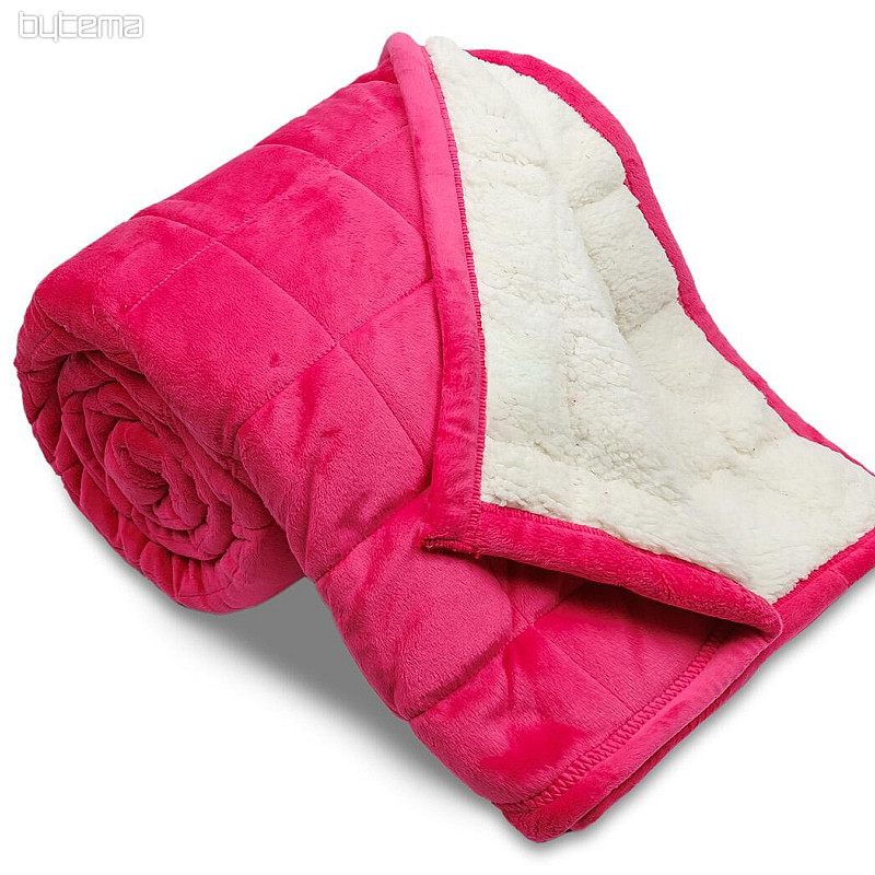 Deka od mikrofibre EXTRA SOFT sheep stitch PINK