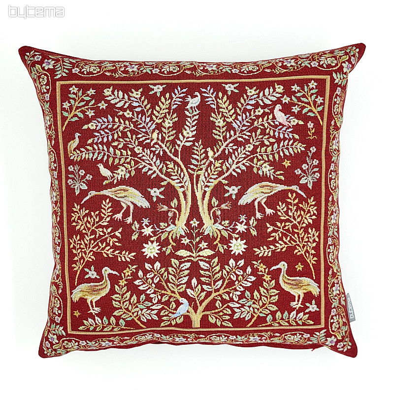 Tapiserijska jastučnica WILLIAM MORRIS bordo