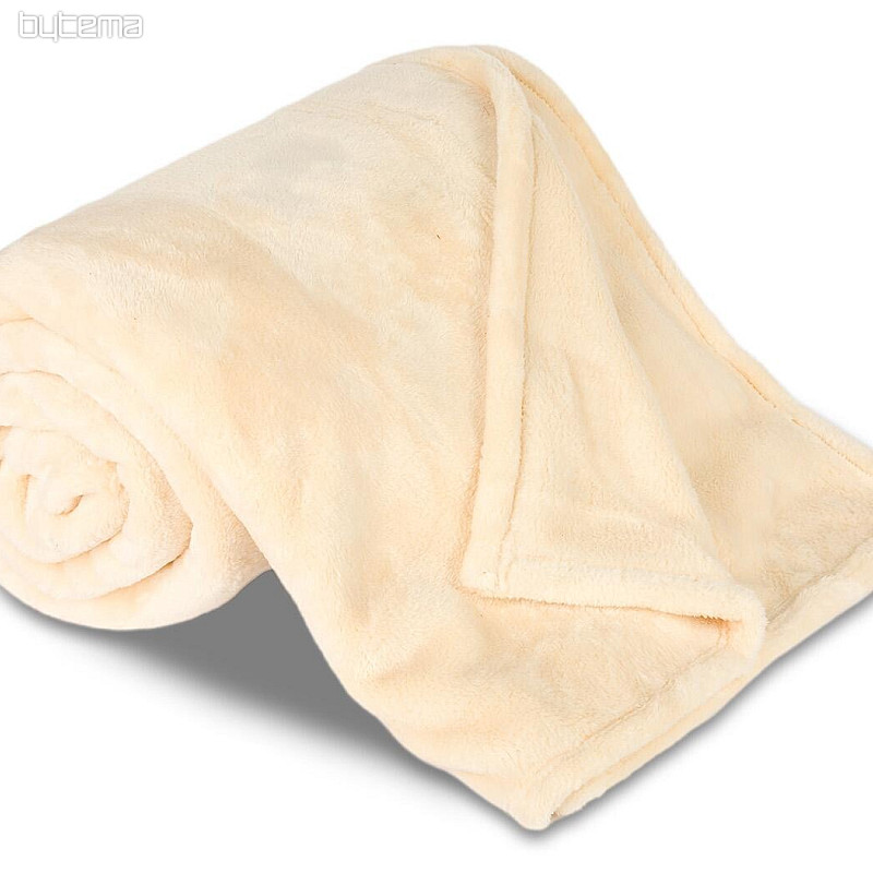 Pokrivač mikroflannel CREAM smooth