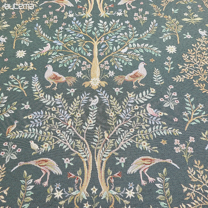 Tkanina za goblen WILLIAM MORRIS zelena