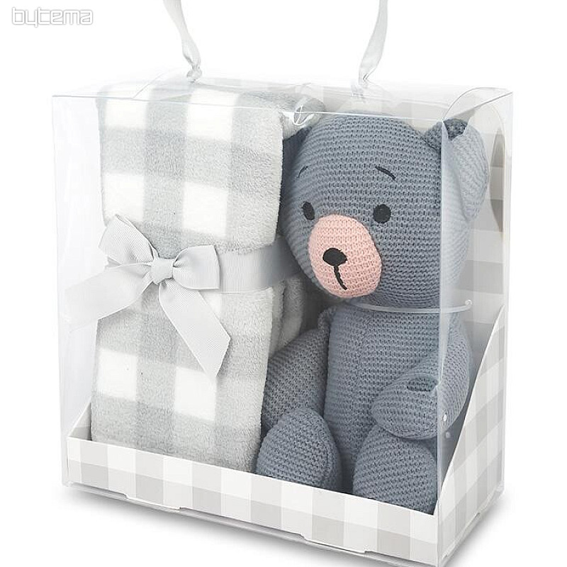 KNITTED TEDDY dječji poklon set
