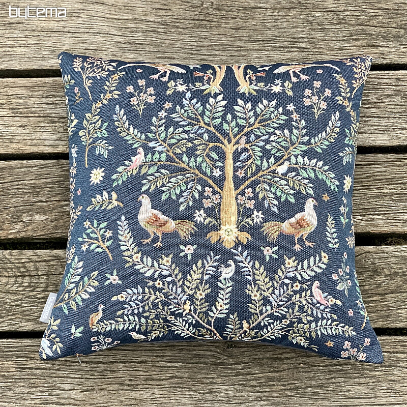 Presvlaka za jastuk WILLIAM MORRIS plava - sve preko