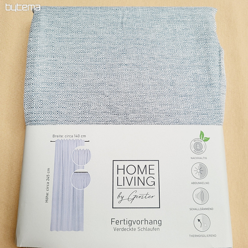 Luksuzna gotova zavjesa HOME LIVING sivo-plava