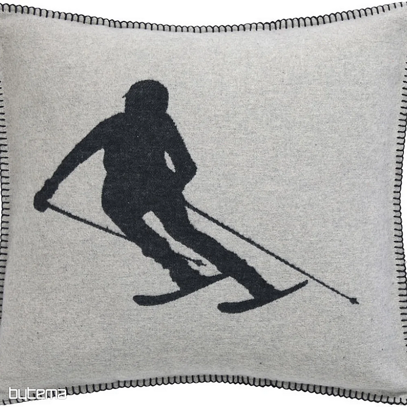 Dekorativni pokrov DF LUCA SKIER SIVI