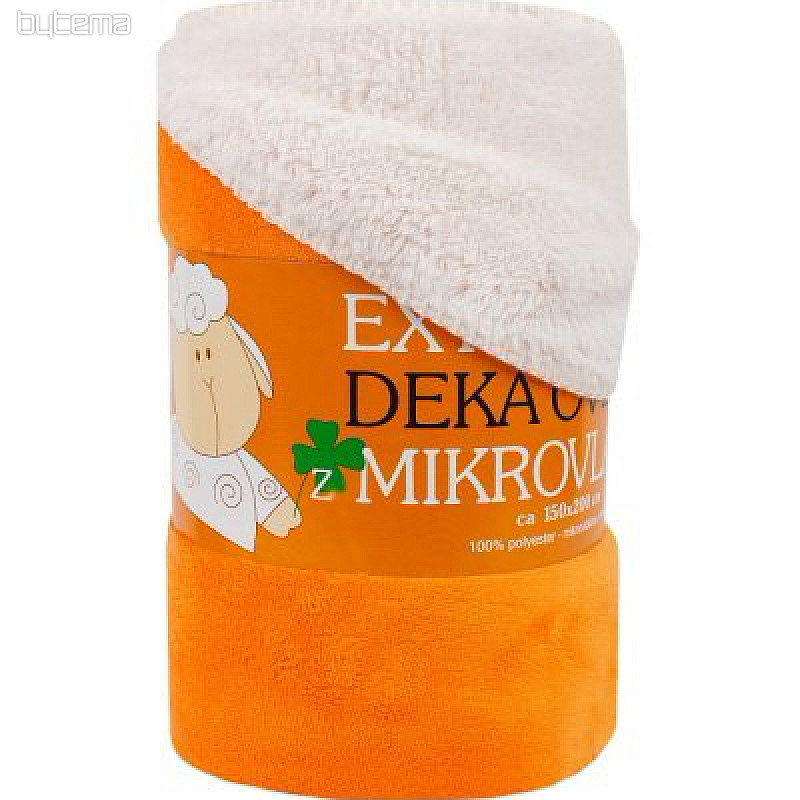 deka od mikrofibre SOFT SHEEP narančasta