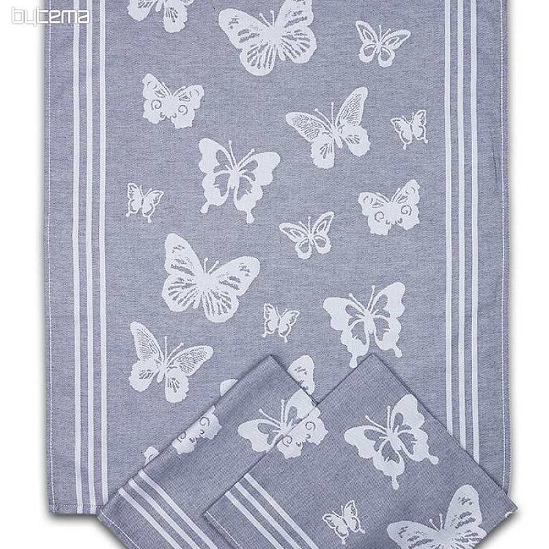 Ručnici BUTTERFLIES GREY 3kom