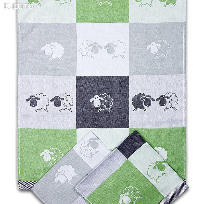 Kuhinjske krpe SHEEP DIAMETER GREEN 3 kom
