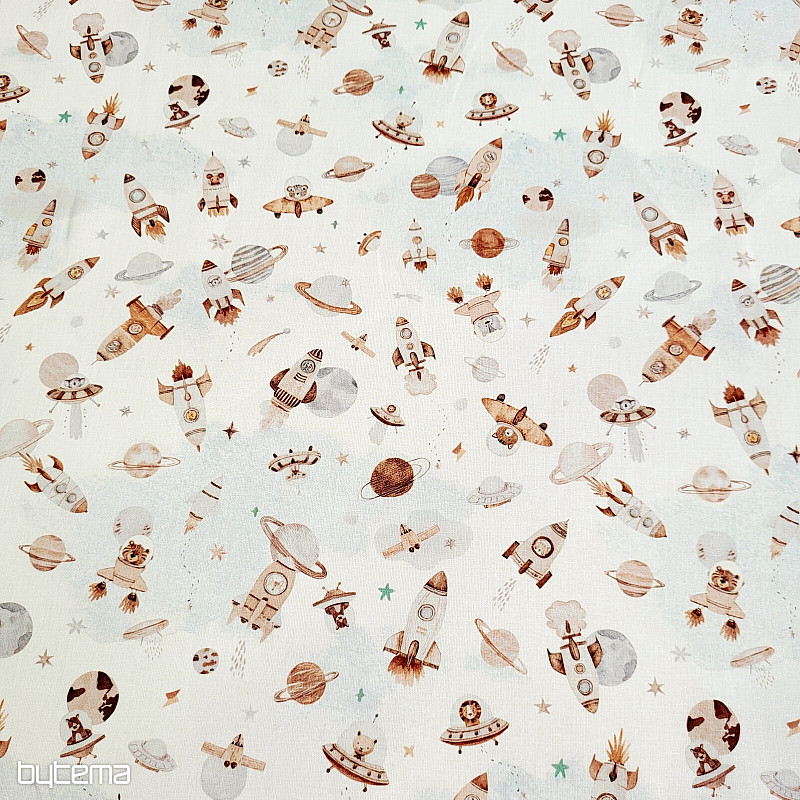 Pamučna tkanina SPACE FUZBUZ