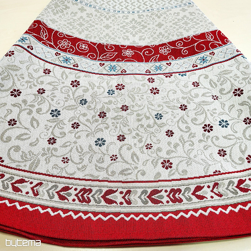 Okrugli tapiserijski stolnjak CVIJEĆE U OKVIRU