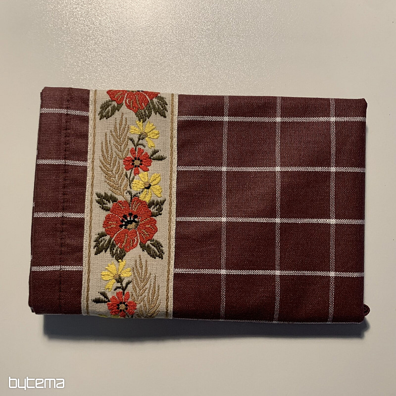 BAKINE SMEĐE KUHINJSKE KRPE S CVIJEĆEM