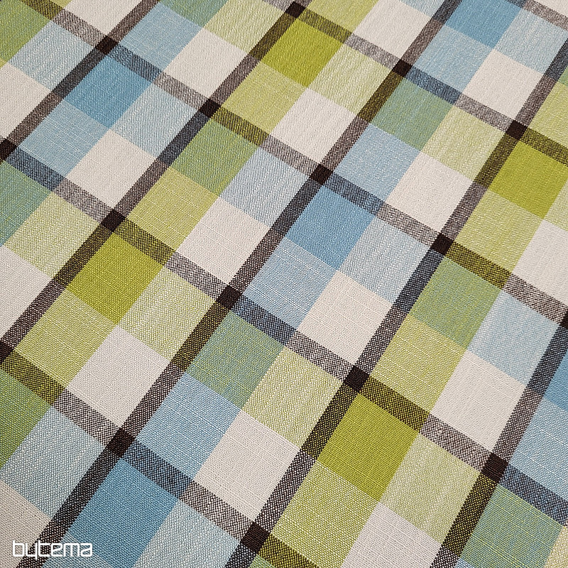 Dekorativna tkanina ATILA PLAVO ZELENA