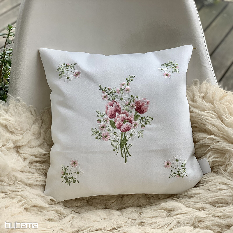 Vezeni ukrasni navlaka BUKET S TULIPANIMA