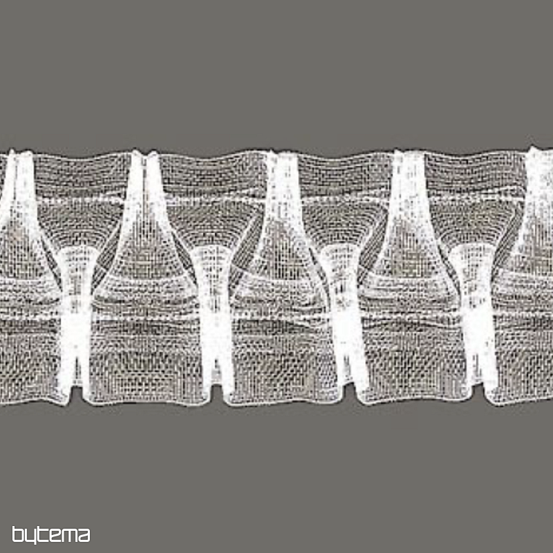 ZIGZAG traka za volančiće za zavjese 5 cm, 1:2