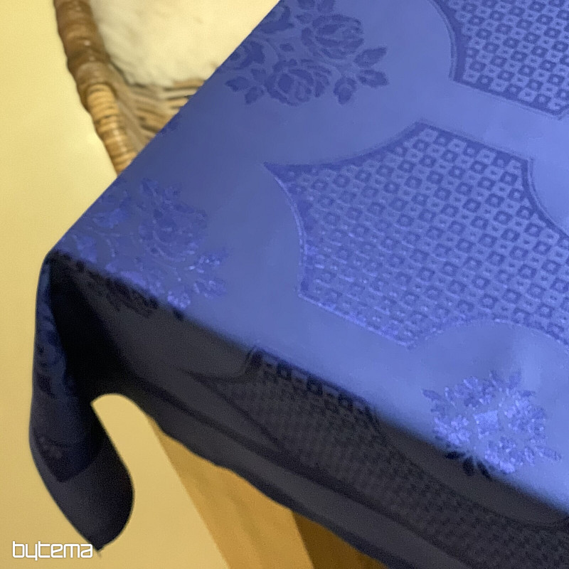 Stolnjak DAMASK tamnoplavi 130 x 230
