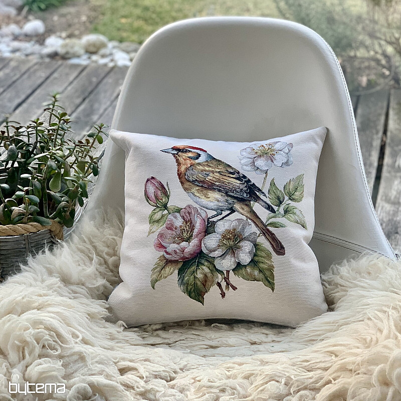 Tapiserijska jastučnica ČEŠLJUGAR NA JABUCI