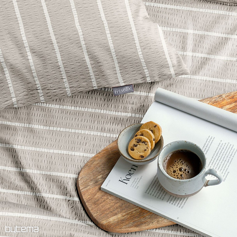 IRISETTE luksuzni mekani krep EASY 8548-80 Pruge bež