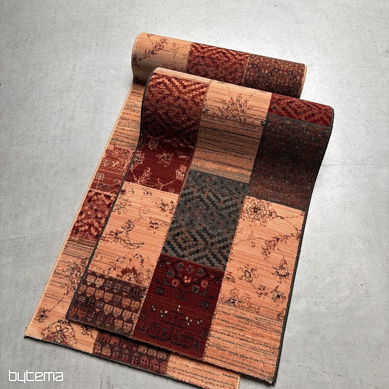 Luksuzna vunena trkačica ROYAL PATCHWORK zelena