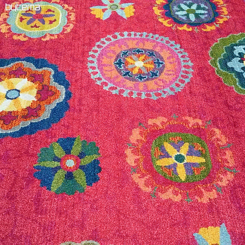 Komadni tepih MANDALA crveni