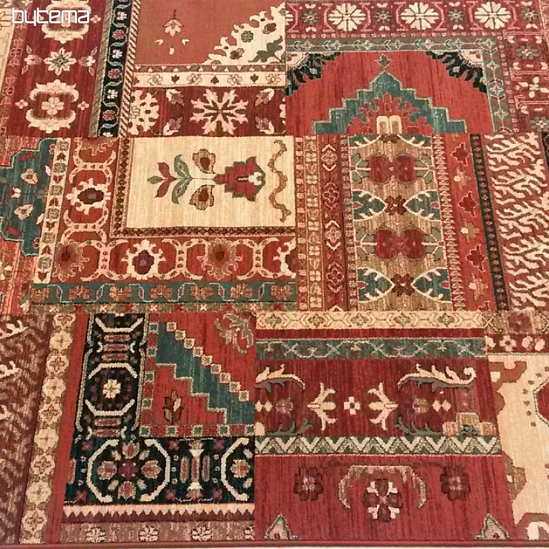 Luksuzni vuneni tepisi ROYAL PATCHWORK multi red
