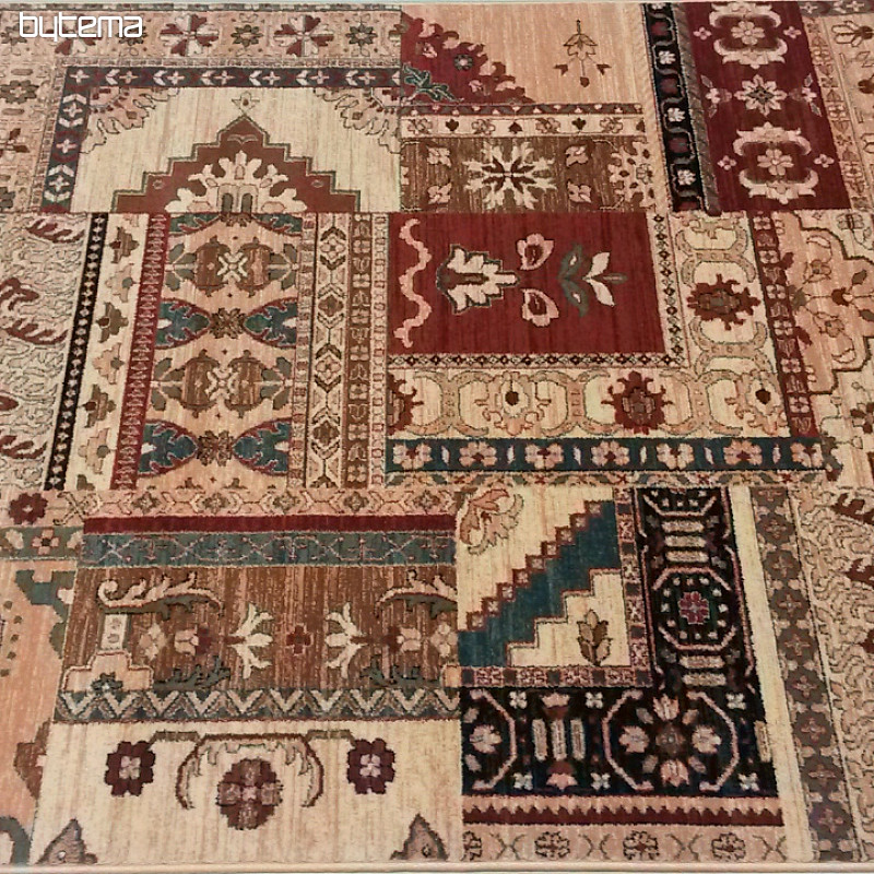Luksuzni vuneni tepisi ROYAL PATCHWORK multi krem