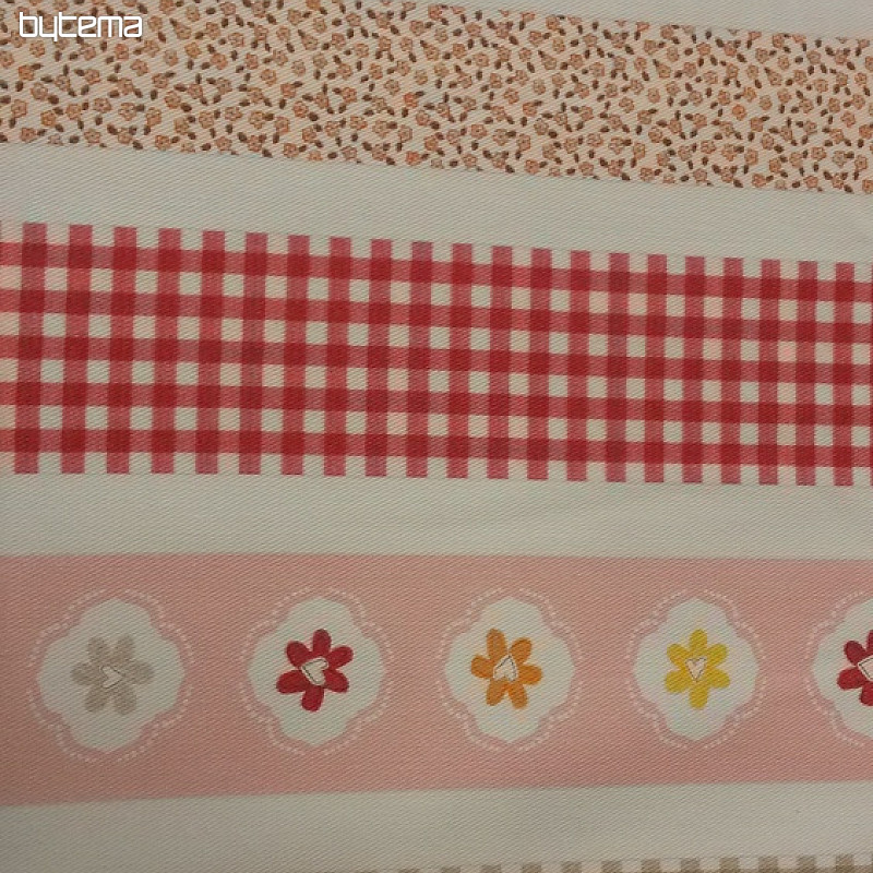 Dekorativna tkanina TWIST B01 narančaste pruge