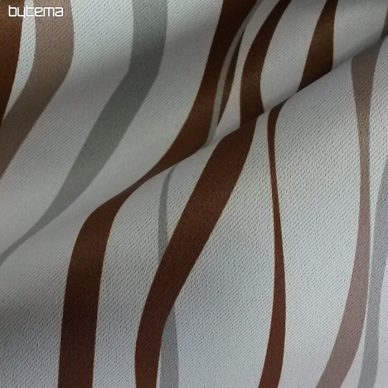 Dekorativna tkanina 10024-01 smeđa pruga