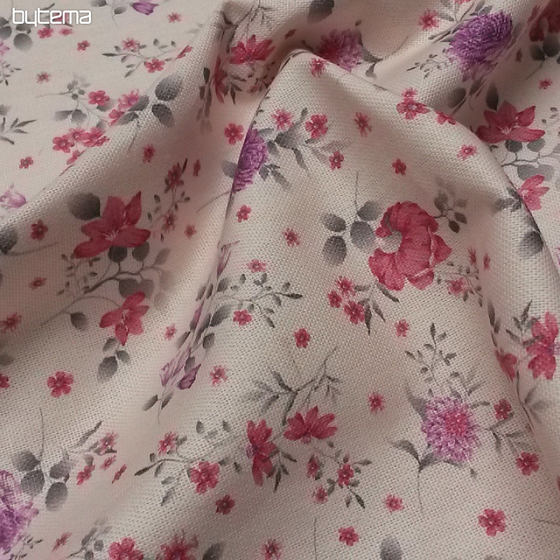 Dekorativna tkanina DIVA FLOWERS roza