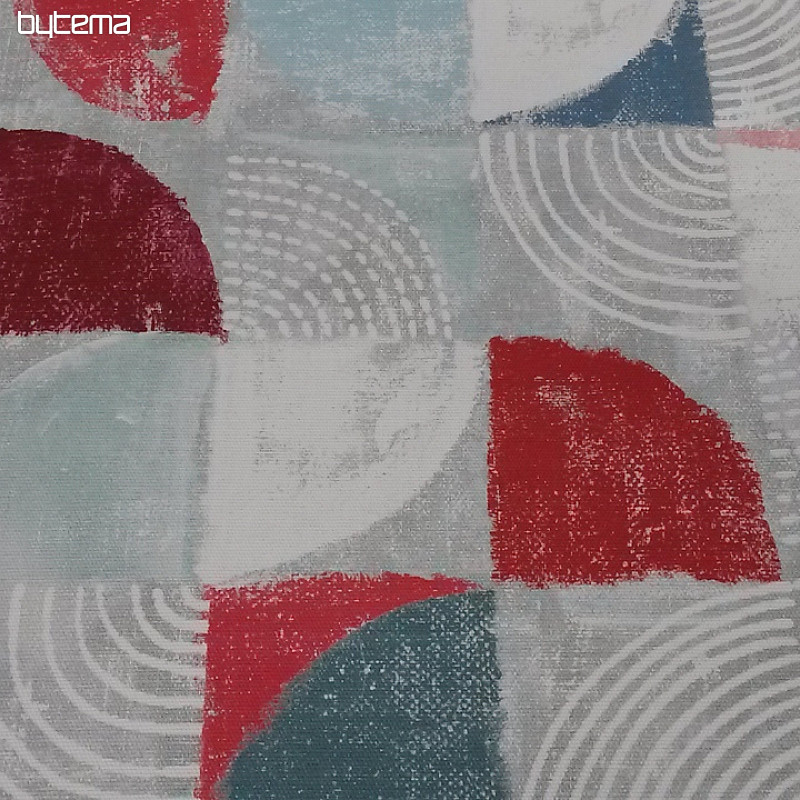 Dekorativna tkanina MOKKA GEO 1 crvena