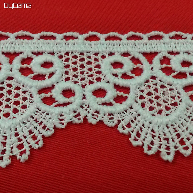 Čipka 5555/0010 5,3 cm bijela mat