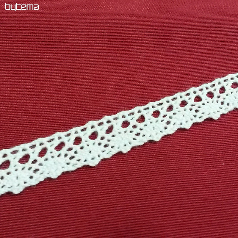 Pamučna čipka 405/101 18mm bijela mat