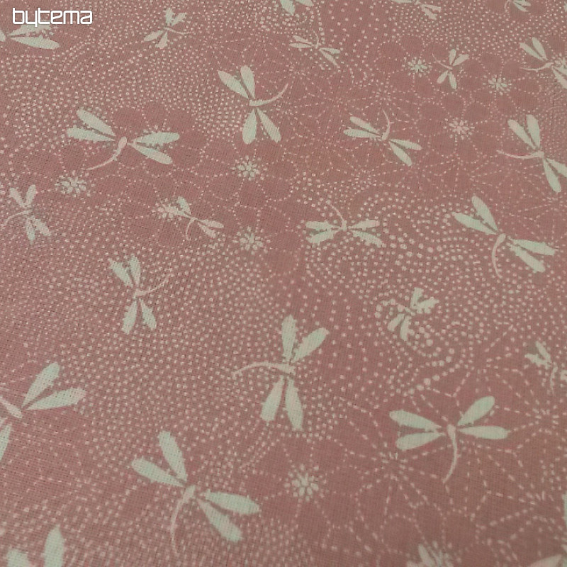 Pamučna tkanina DRAGONFLY roza