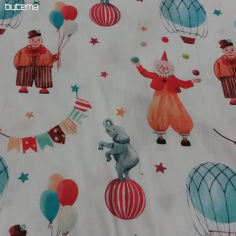 Dječji pamučni saten CIRKUS digitalni print