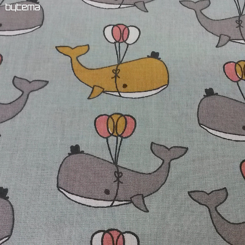 Pamučna tkanina WHALE