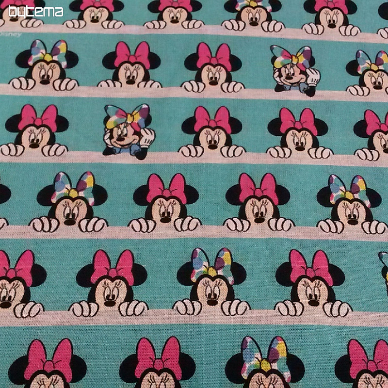 Pamučna tkanina MINNIE tirkizna