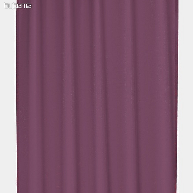Lagana dekorativna zavjesa VICKY tamnoljubičasta 140x245