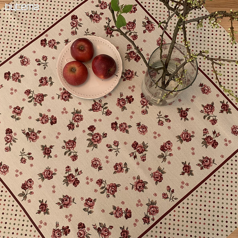 Goblen stolnjak i šal RUŽE