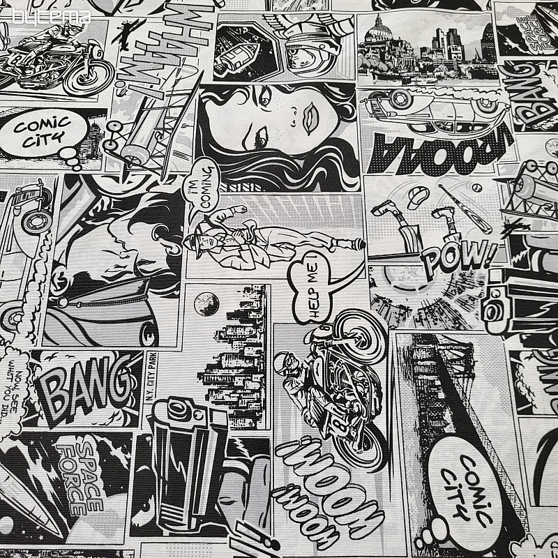 Dekorativna tkanina KOMIKS SPACE