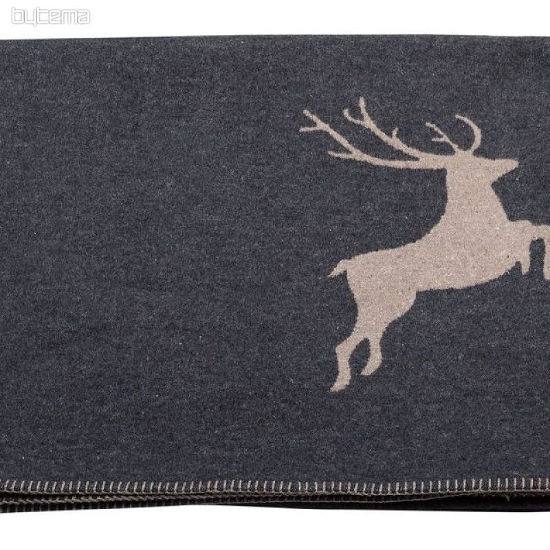 Pamučna deka DF SYLT DEER ANTHRACITE