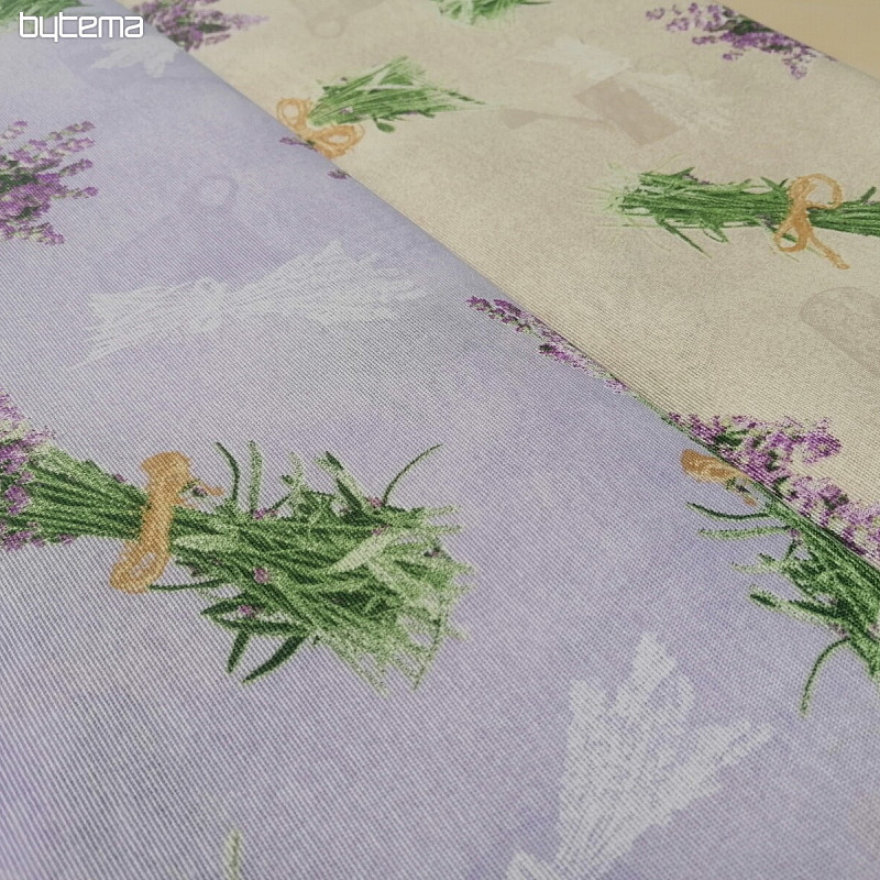 Dekorativna tkanina LAVANDA buket LILAC