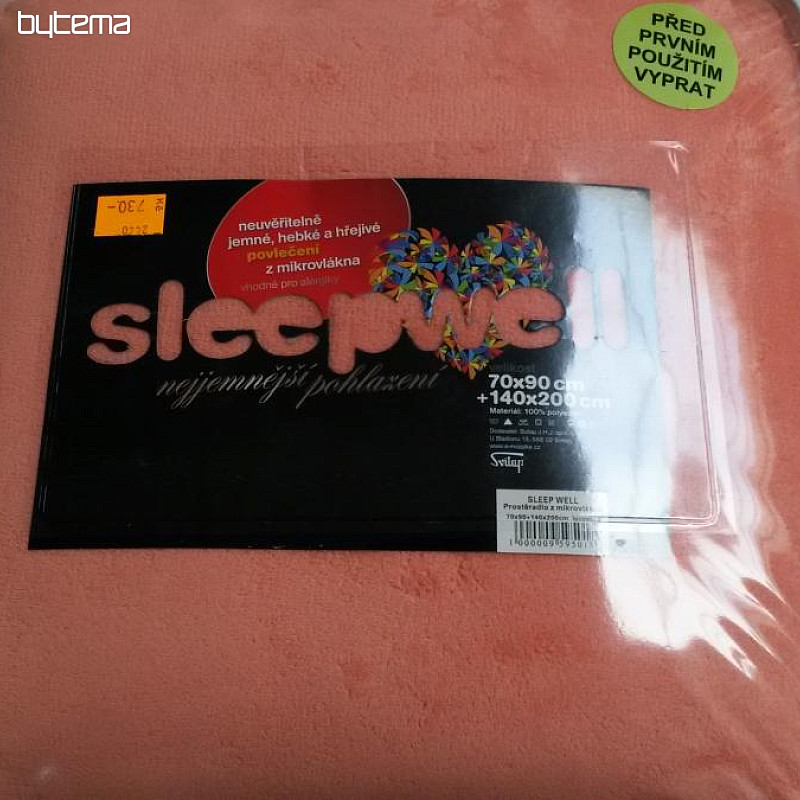 SLEEP WELL UNI posteljina od mikrofibre od terakote