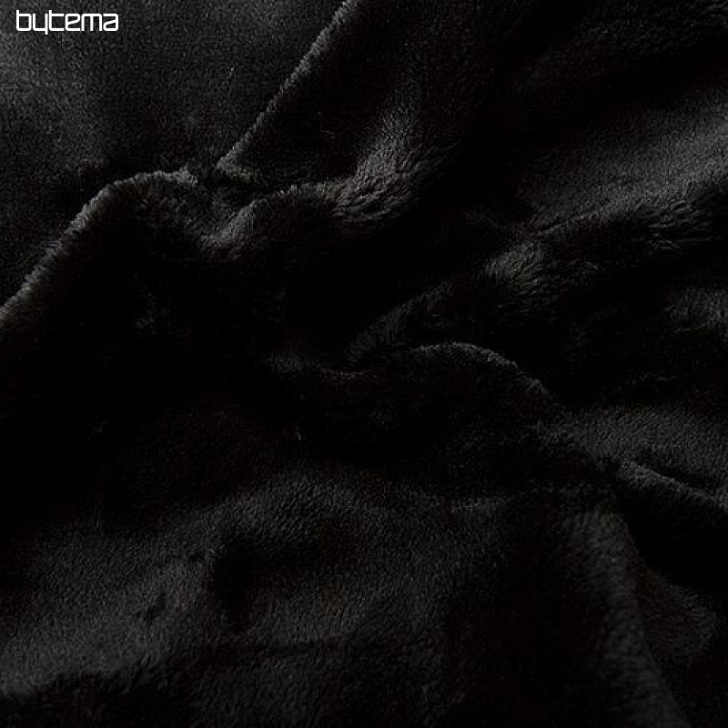 Mikro flanelska plahta SLEEP WELL crna
