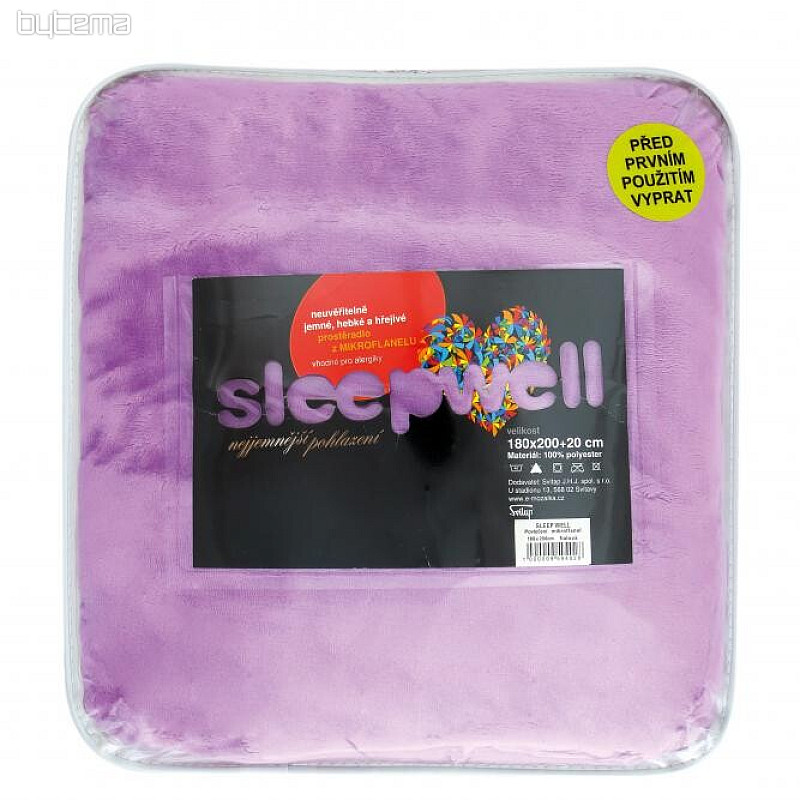 Mikroflanel plahta SLEEP WELL LILA
