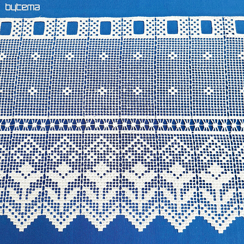 Heklana vitraž zavjesa Gerster 11291 bijela