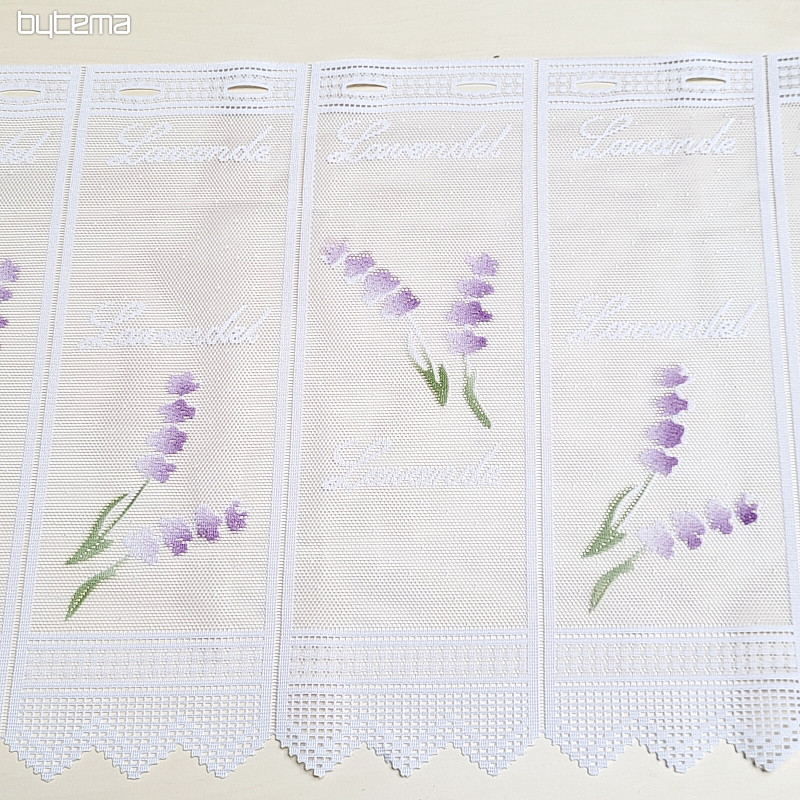 Moderna žakard zavjesa za vitraž LAVANDA NOVO