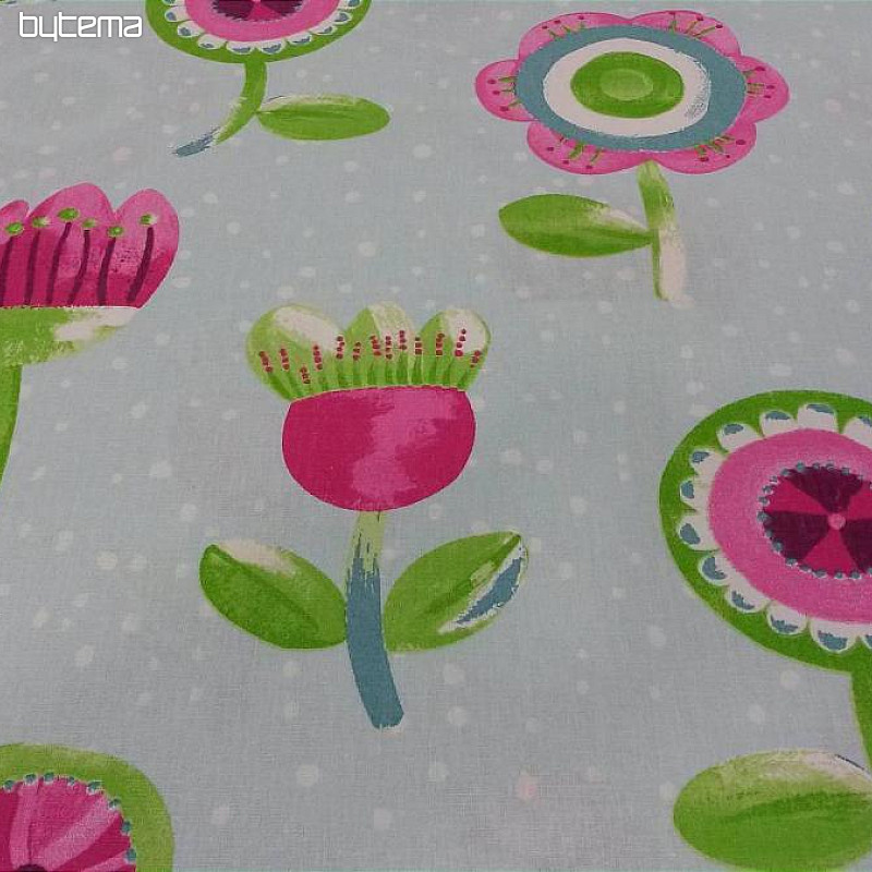 Dječja pamučna tkanina Tulipani