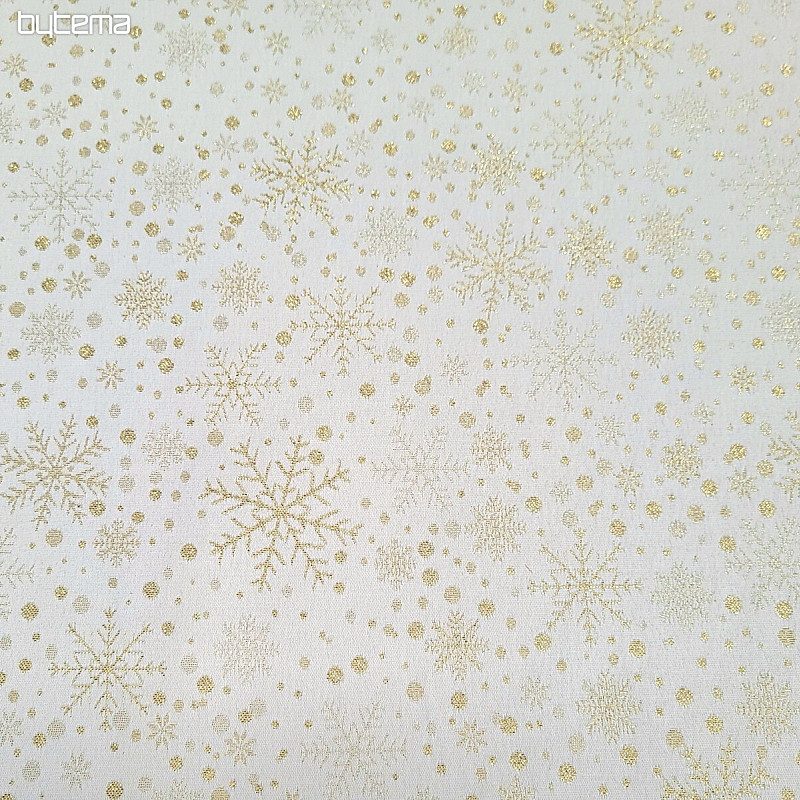 Dekorativna žakard tkanina FLAKES I zlatna