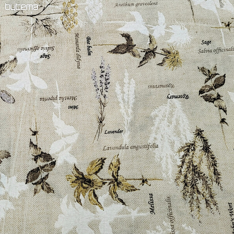 Dekorativna tkanina BOTANICO smeđa