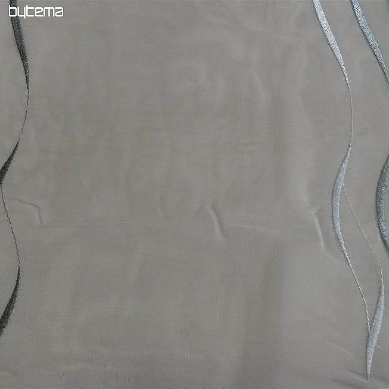 Voile zavjesa s vezom siva Gerster 195/0810